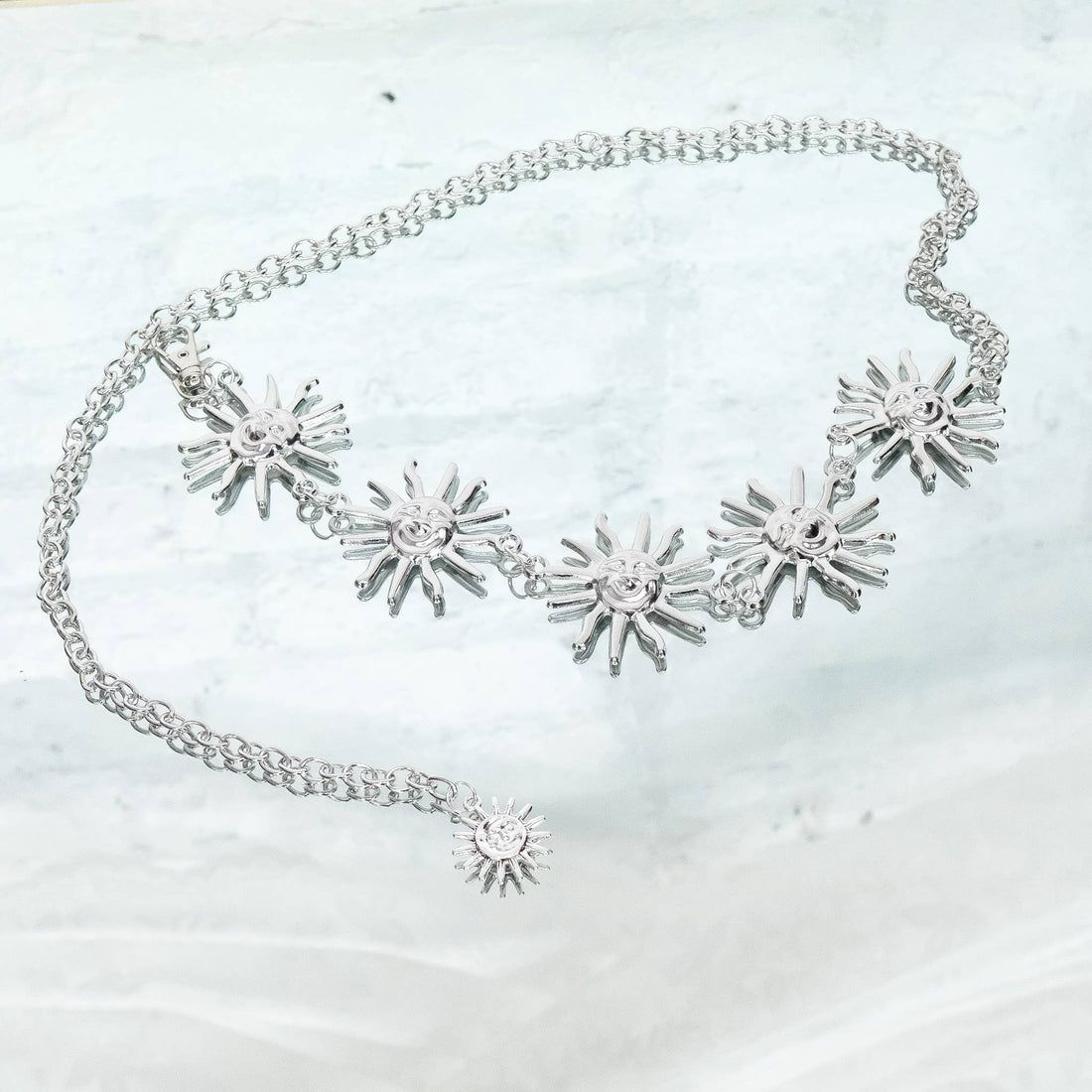 Whimsical Wicca Boho Celestial Sun Waist Chain Belt