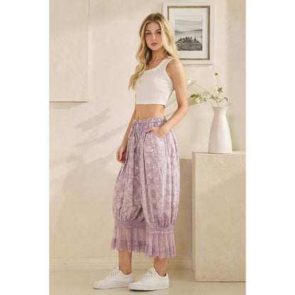 PAISLEY PRINTED BLOOMER PANTS
