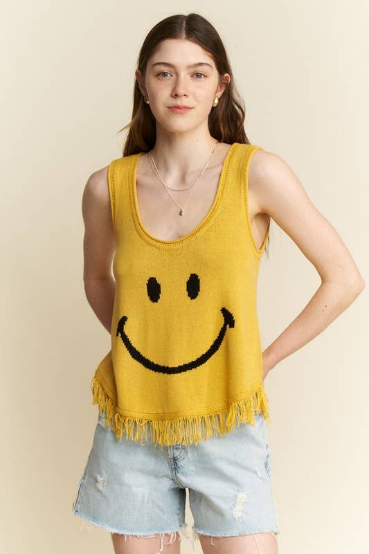 SMILEY FRINGE TANK