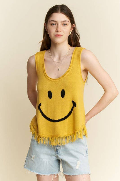 SMILEY FRINGE TANK
