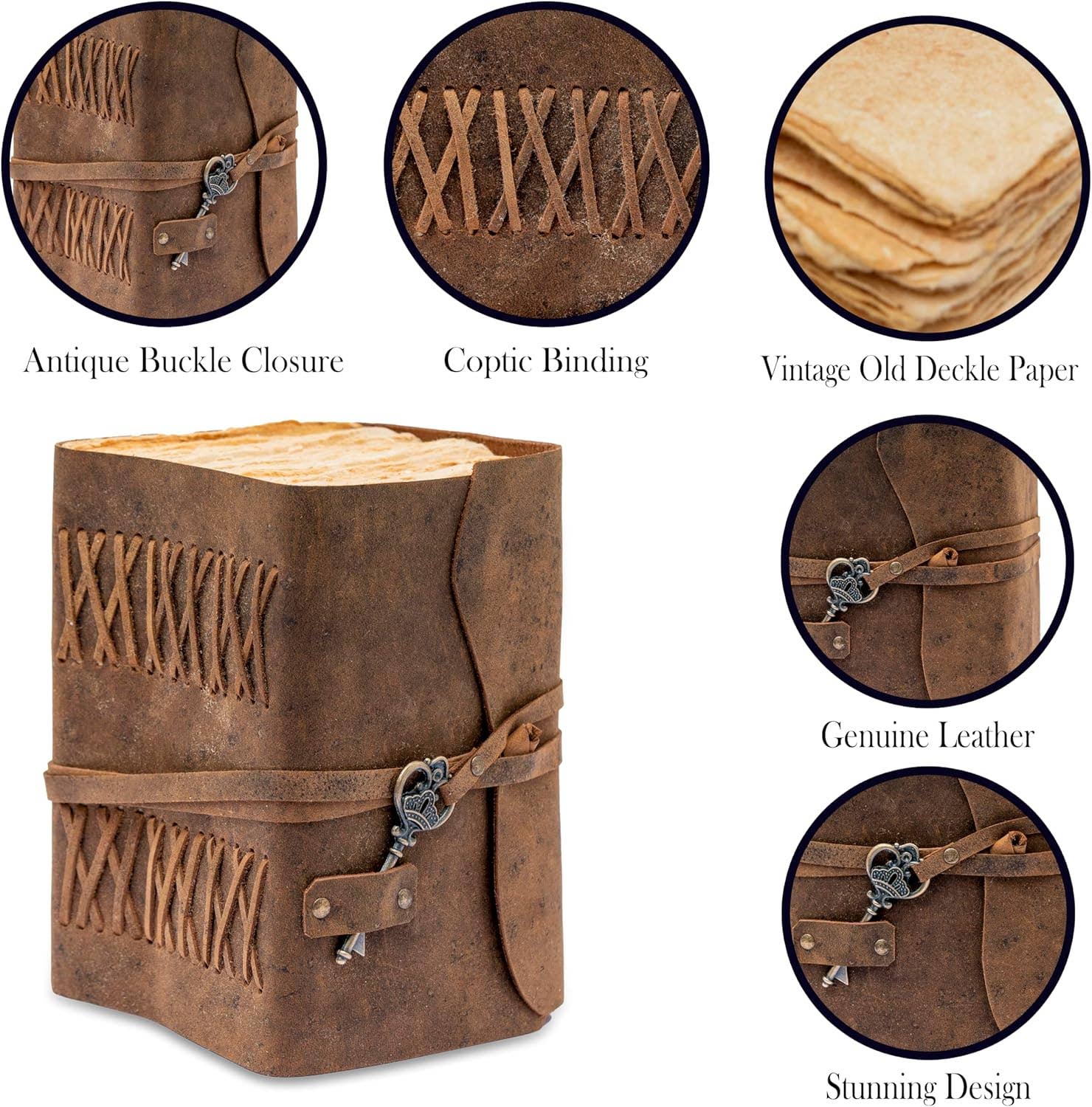 Leather Journal Notebook 600 Pages