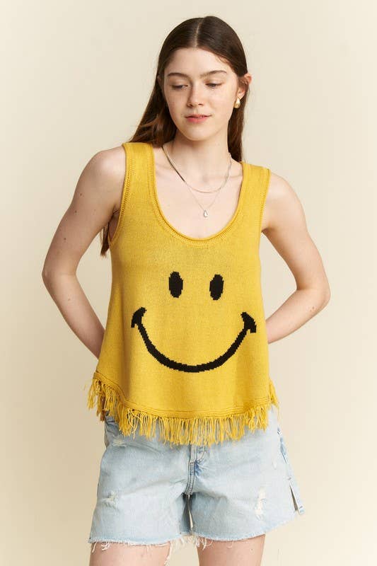 SMILEY FRINGE TANK