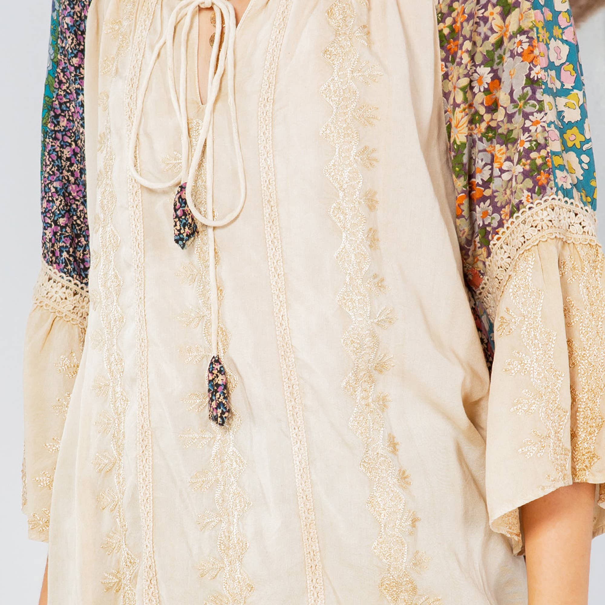 Enchanting Whimsy  Rayon Peasant Top