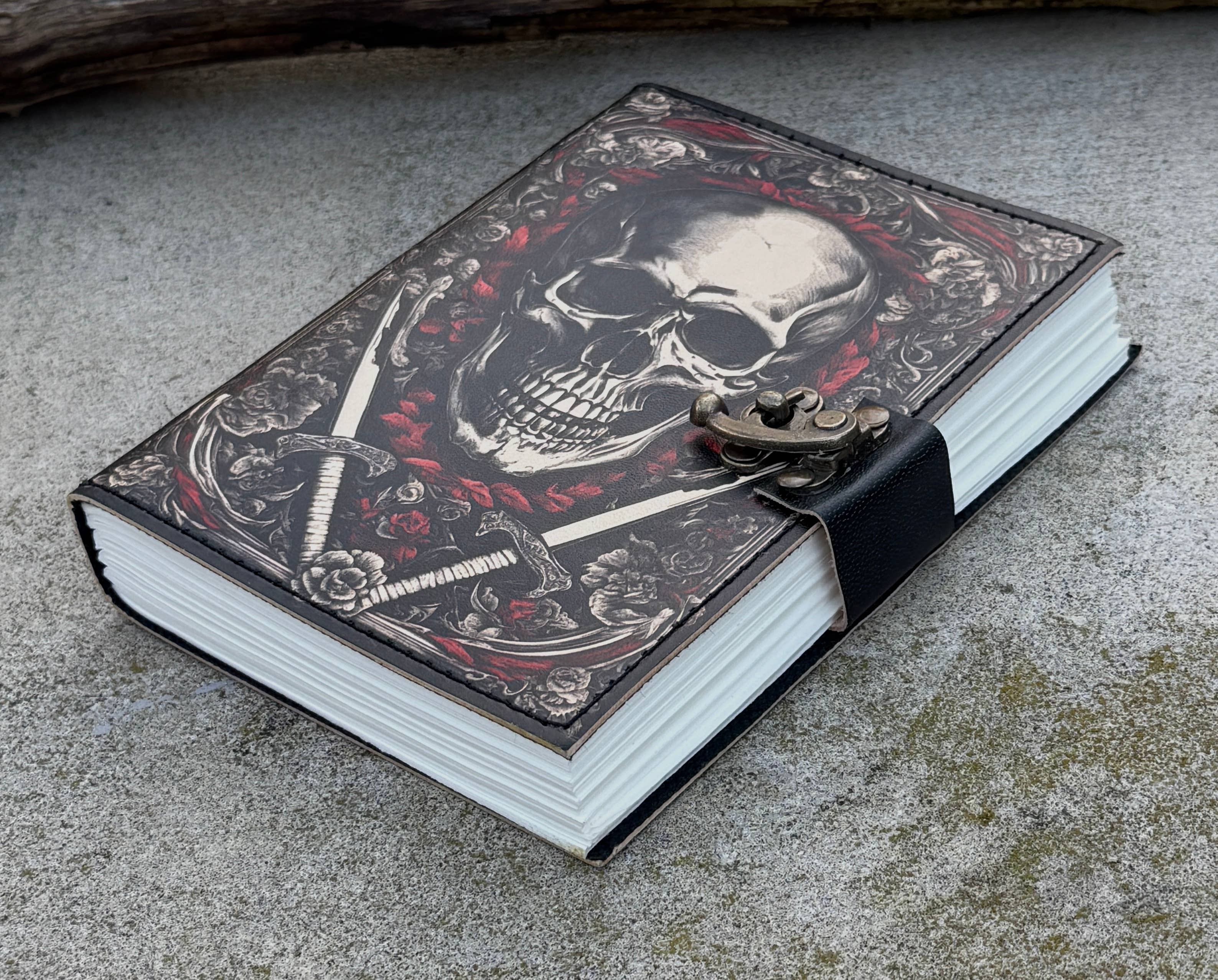 Leather Journal Celestial Sun Moon