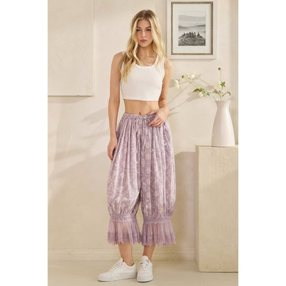 PAISLEY PRINTED BLOOMER PANTS