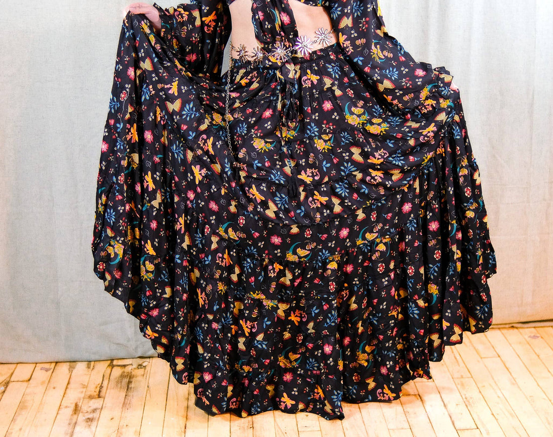 Whimsy Celestial Flowy Boho Skirt