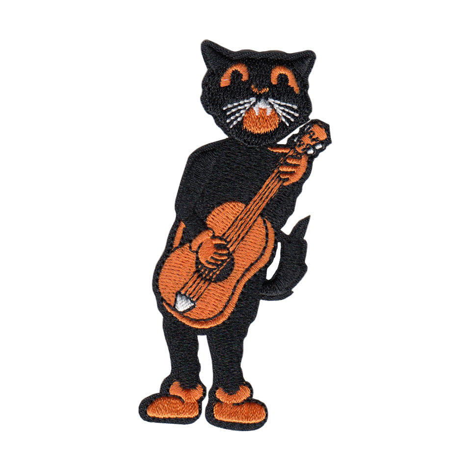 Patch - Vintage Black Cat Band - 4 Piece Set