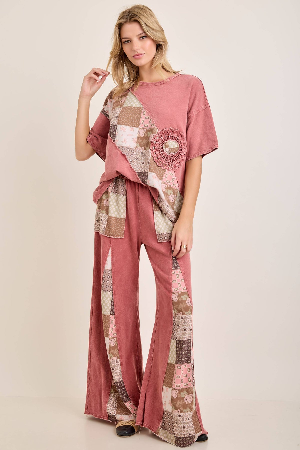 Fall Paisley Patchwork Boho Doily Top