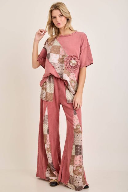 Fall Paisley Patchwork Boho Doily Top