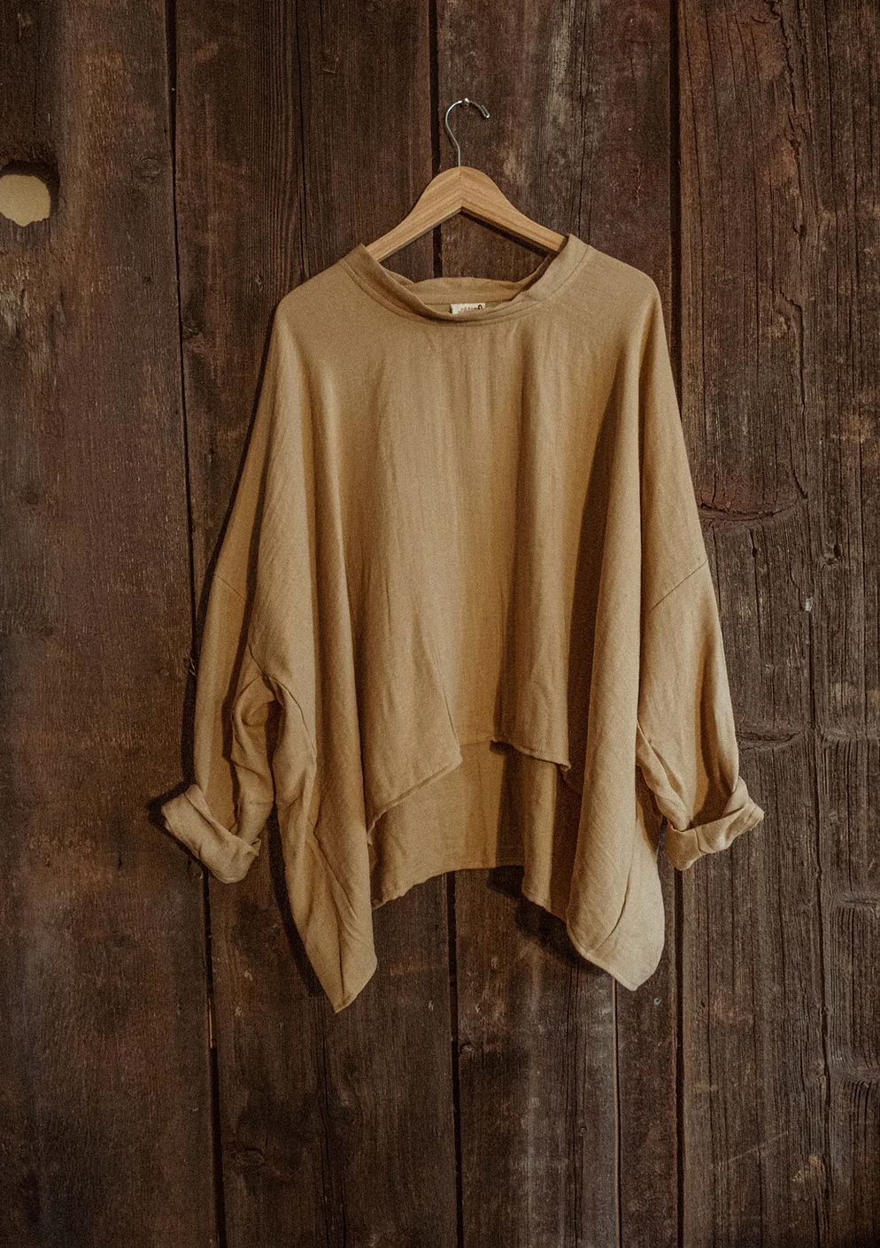 Organic Boho Unisex Pullover Flowy Shirt
