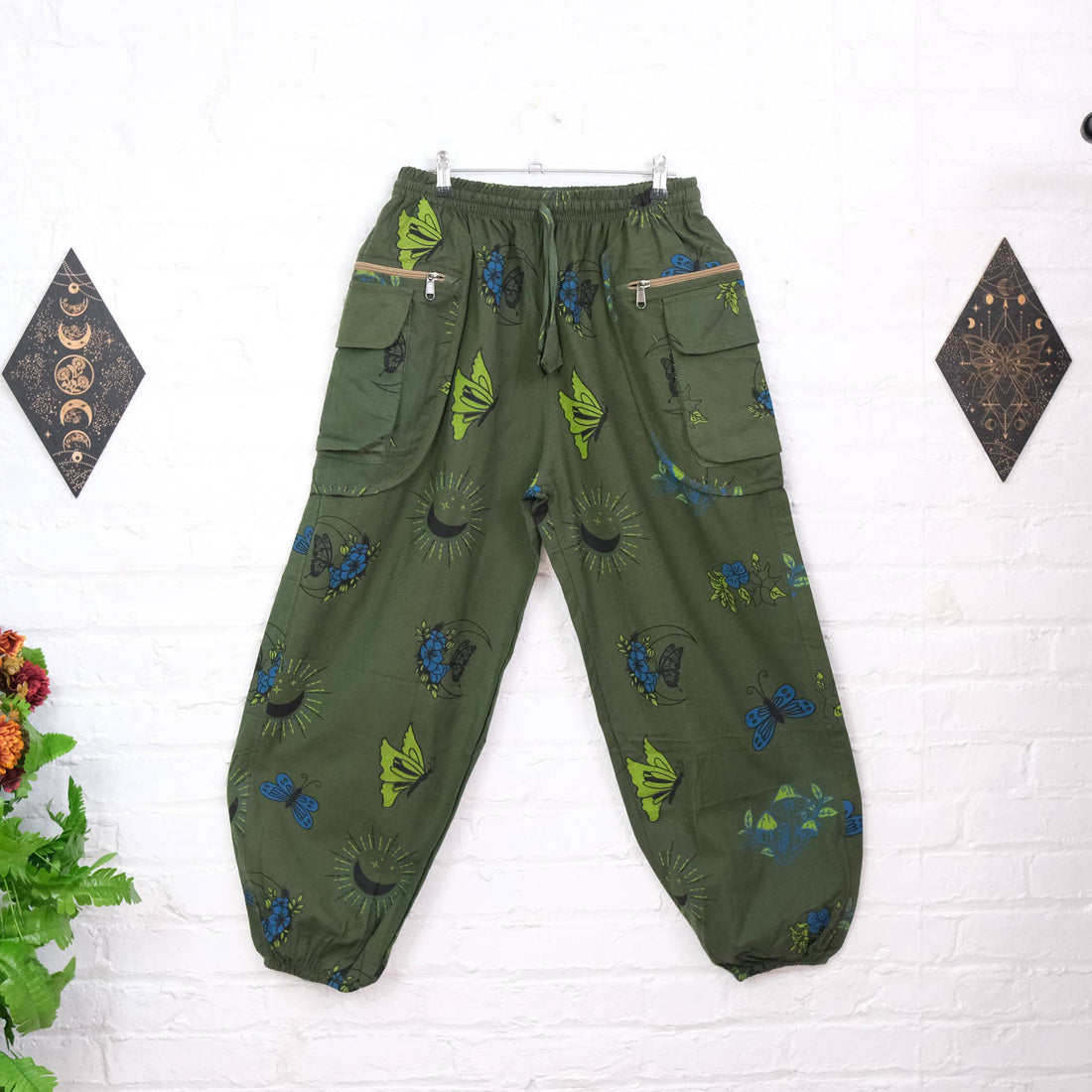 Whimsy Goth Inspired Boho Hippie Unisex Pants