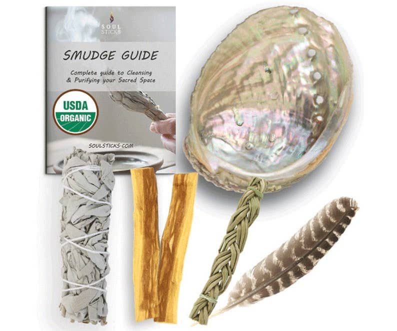 Smudging Starter Kit w/ Guide: White Sage