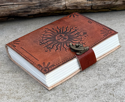 Handmade Journal Celestial Sun
