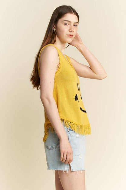SMILEY FRINGE TANK