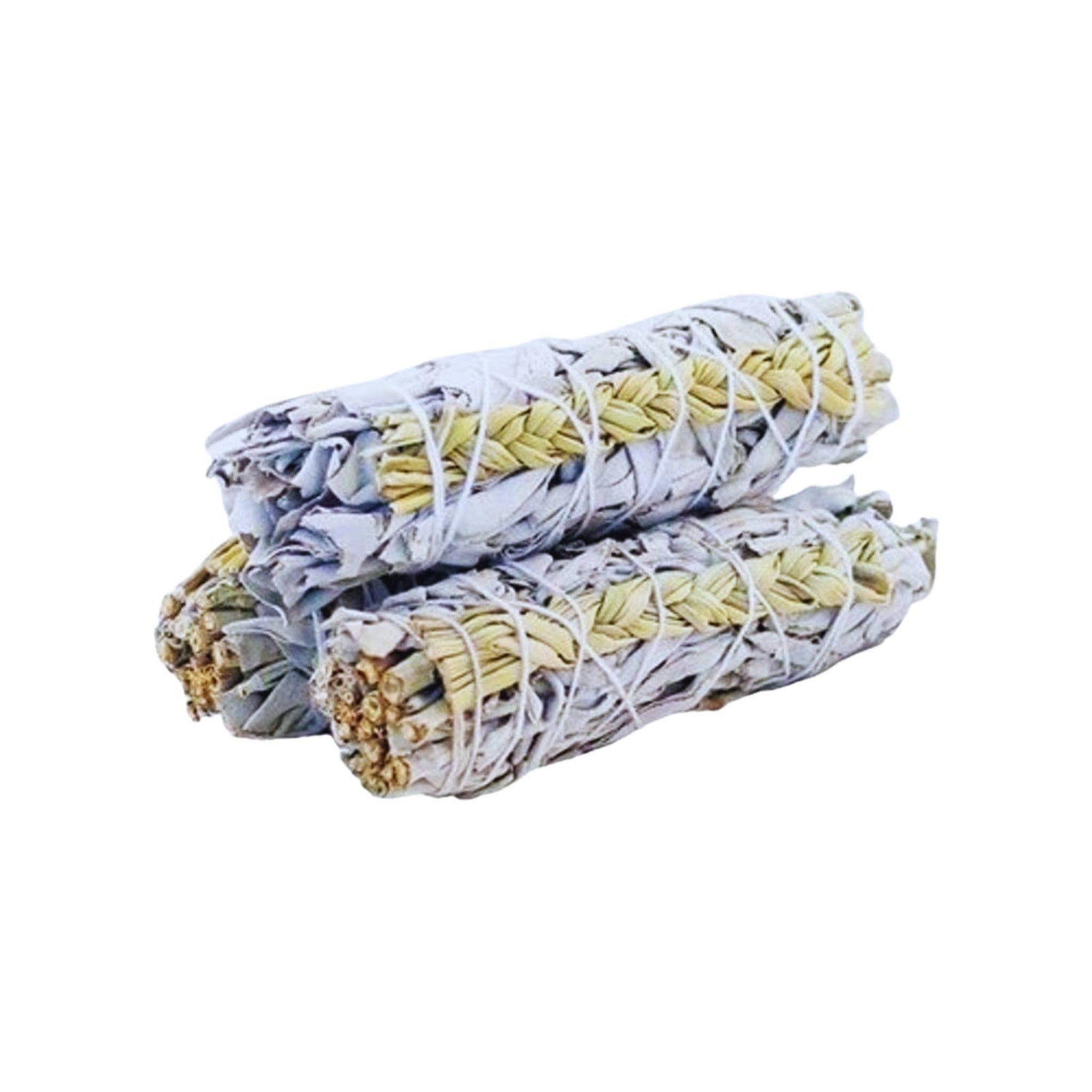 Sweet Grass &amp; White Sage 4" Smudge Sticks