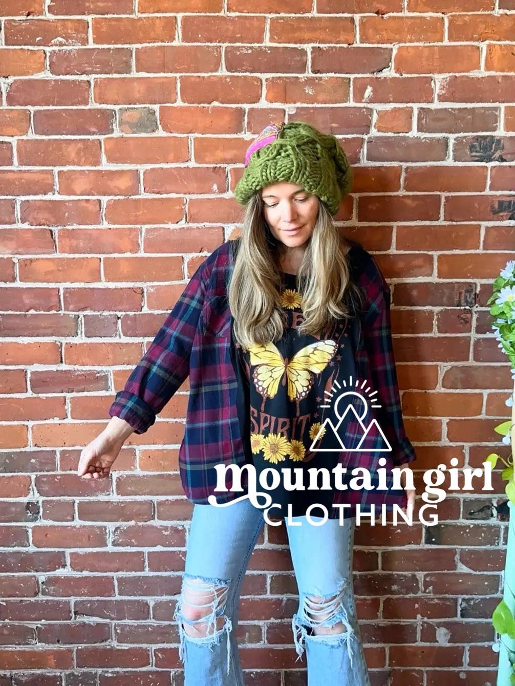 Upcycled Plaid Hybrid Graphic Tees