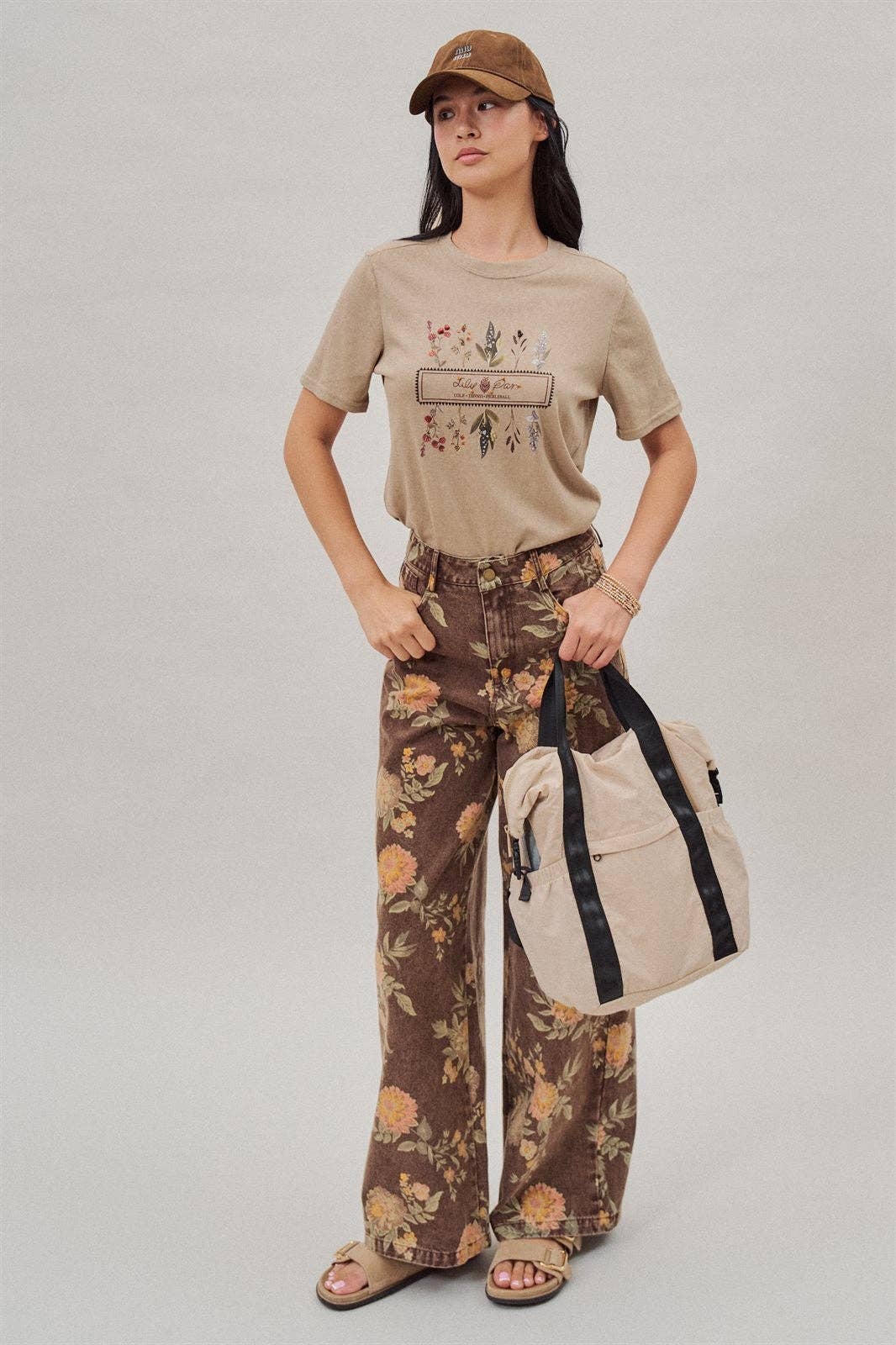 Vintage Botanical High-Rise Wide Leg Denim