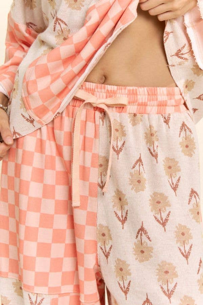 Retro Checkered Lounge Set
