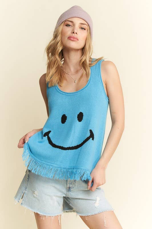 SMILEY FRINGE TANK