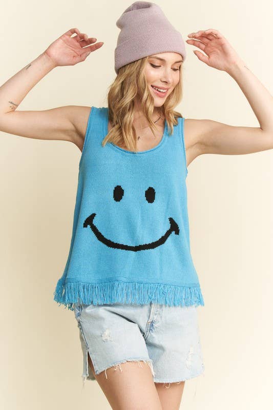 SMILEY FRINGE TANK