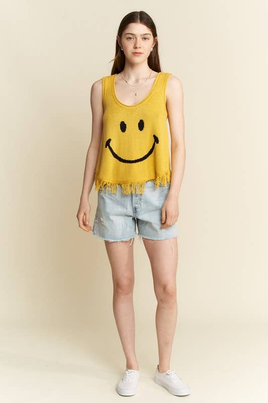 SMILEY FRINGE TANK