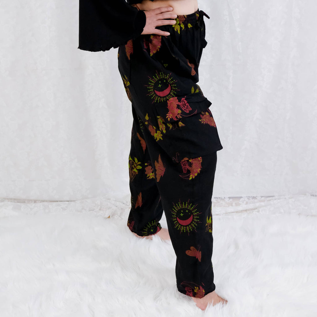 Cotton Cargo Gothic Style Trouser