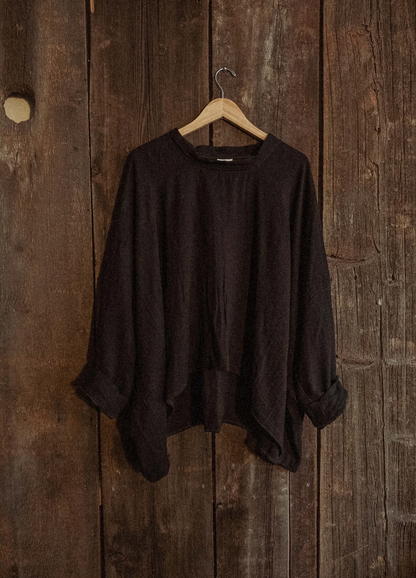 Organic Boho Unisex Pullover Flowy Shirt
