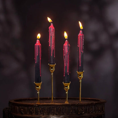 Candles Vampire Blood Bleeding Set of 4 (10 in.)