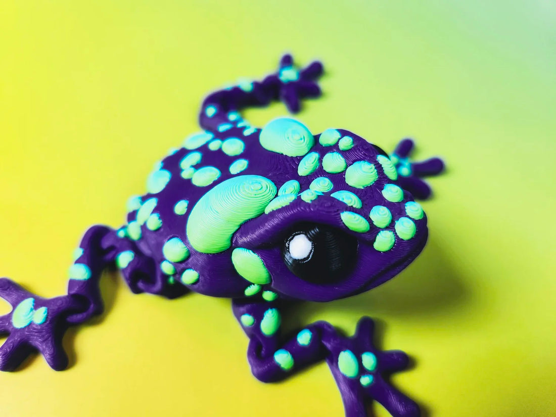 Medium Purple Dart Frog with Blue/Green Spots