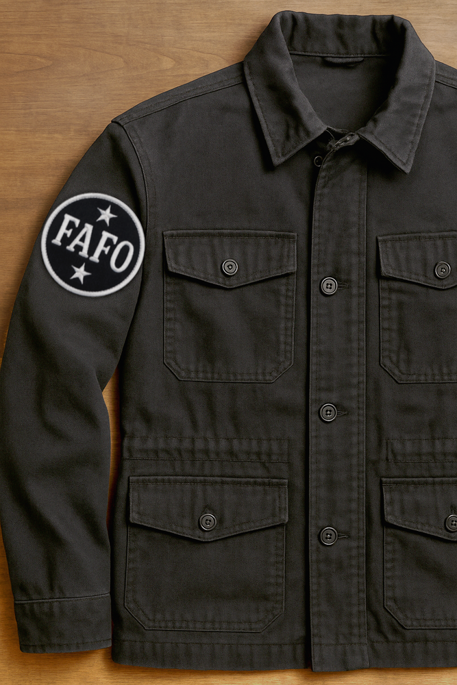 Patch - FAFO F*** Around Find Out B&amp;W Bold Attitude Slogan