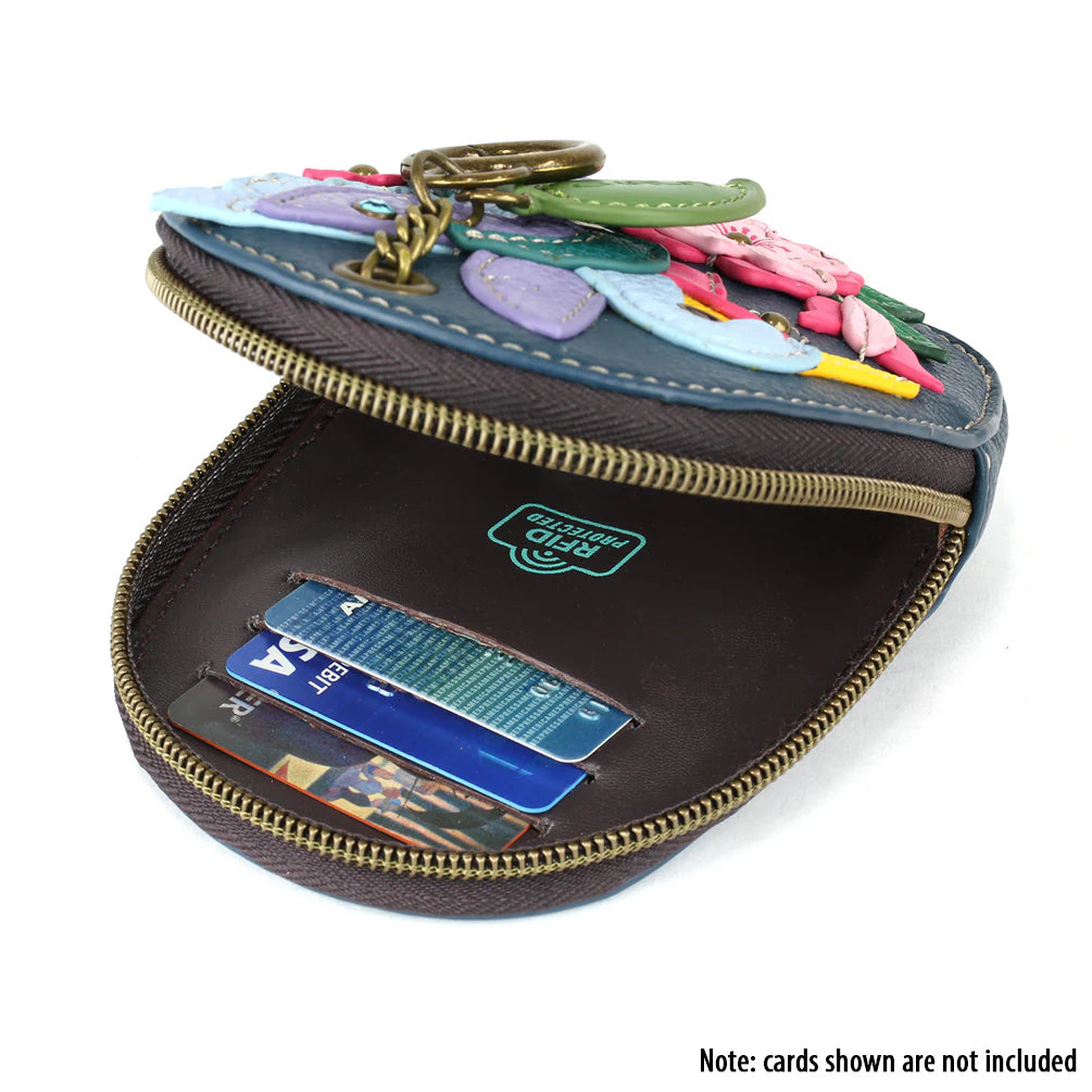 Mini Coin Purse Keychain - Hummingbird A