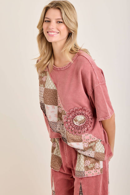 Fall Paisley Patchwork Boho Doily Top