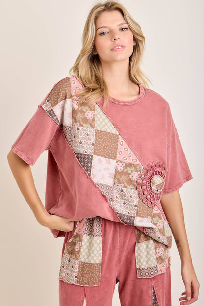 Fall Paisley Patchwork Boho Doily Top