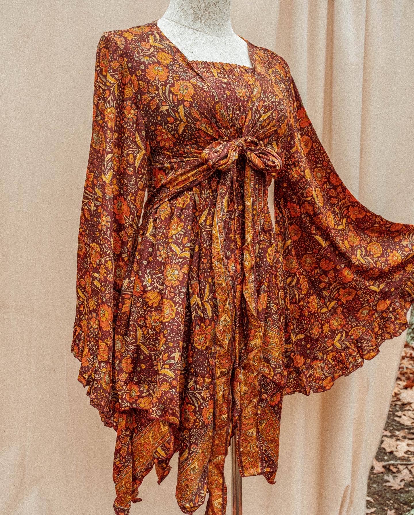 Hippie Bohemian Fairy Dress Honey Bee / Plus Hippie Bohemian Fairy Dress Honey Bee / Plus