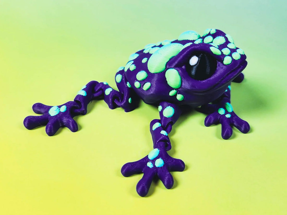 Medium Purple Dart Frog with Blue/Green Spots