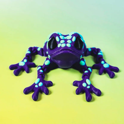 Medium Purple Dart Frog with Blue/Green Spots