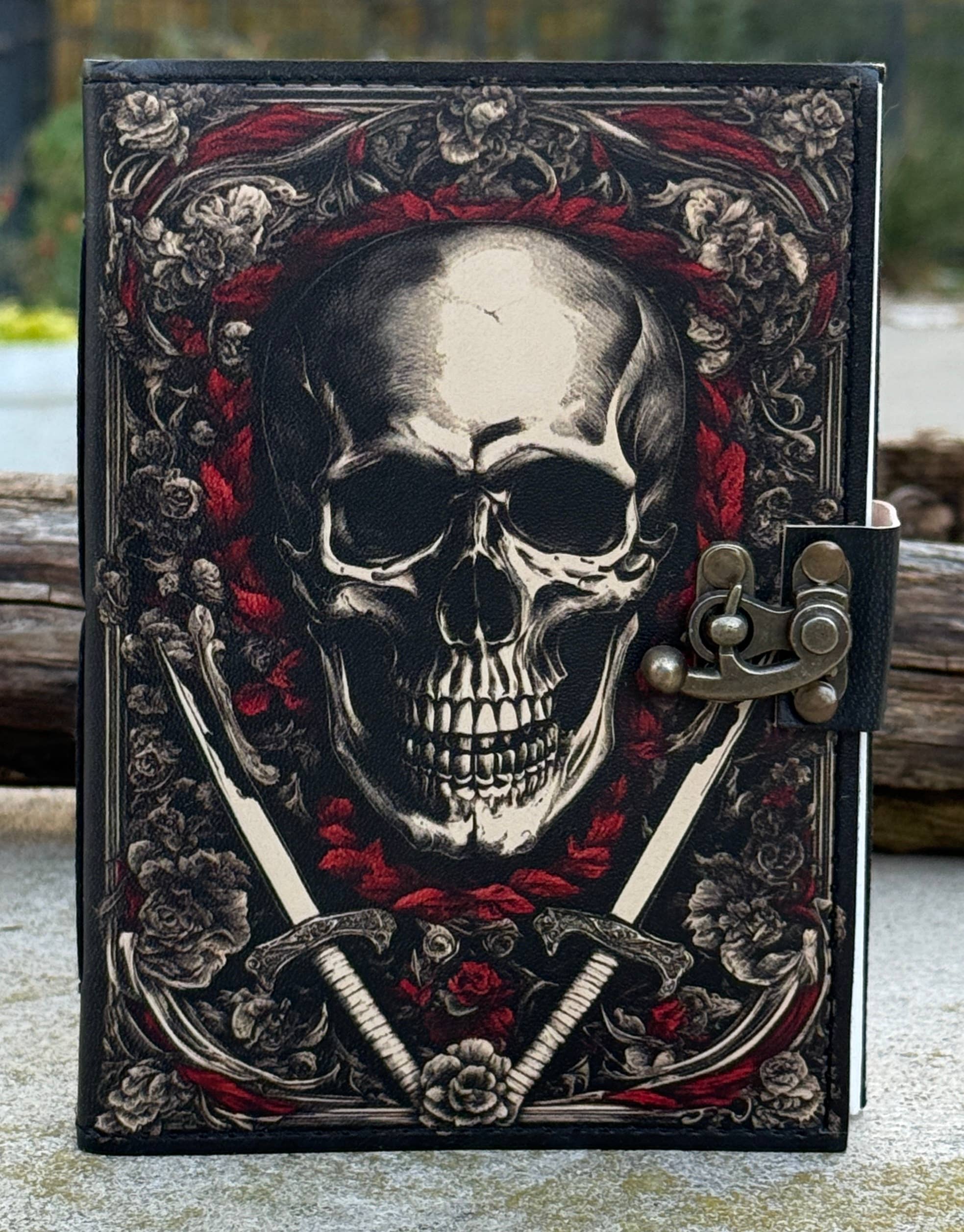 Leather Journal Celestial Sun Moon