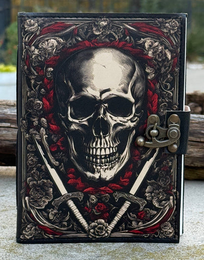 Leather Journal Celestial Sun Moon