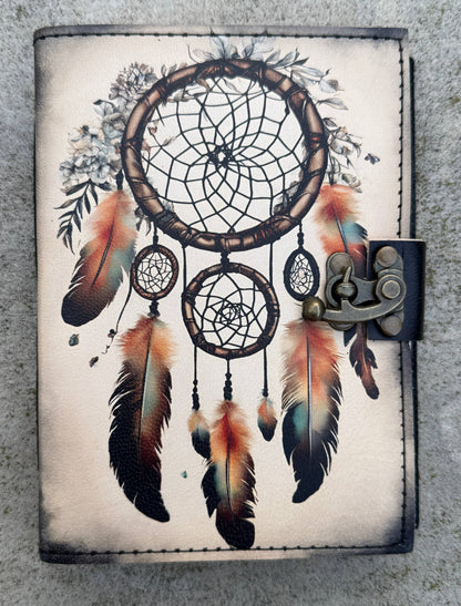 Leather Journal Celestial Sun Moon