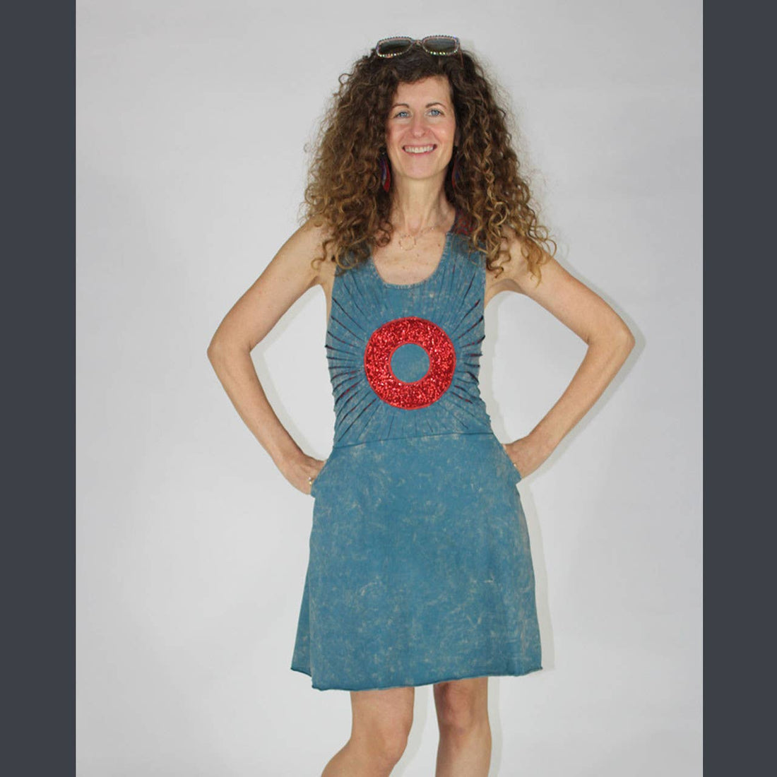 AMNI BLUES MINI DRESS