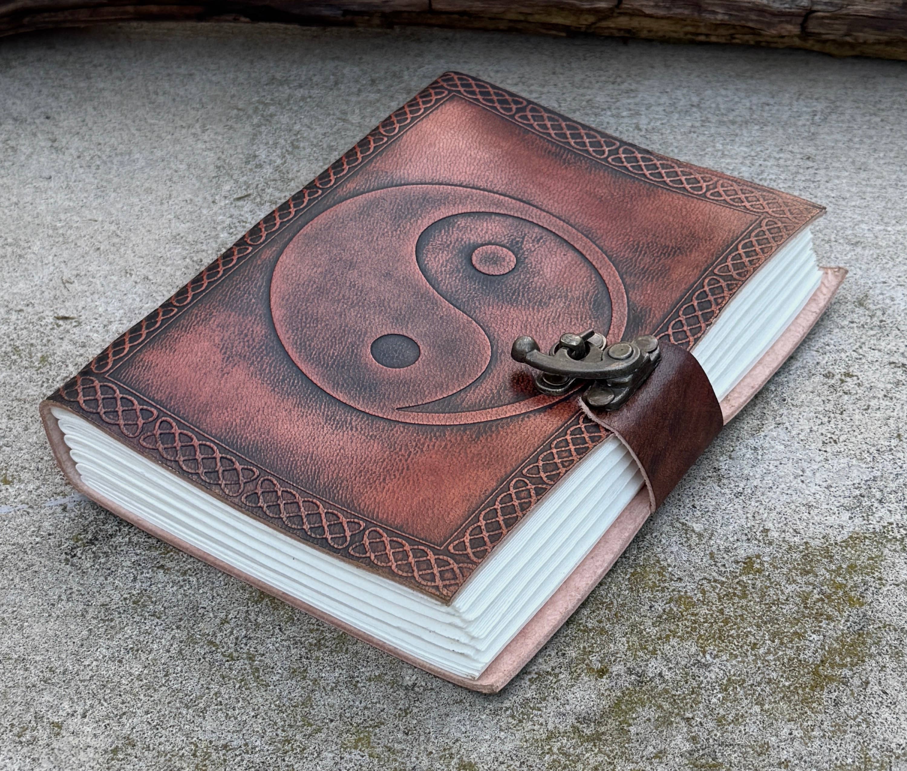 Yin Yang Leather Journal Embossed