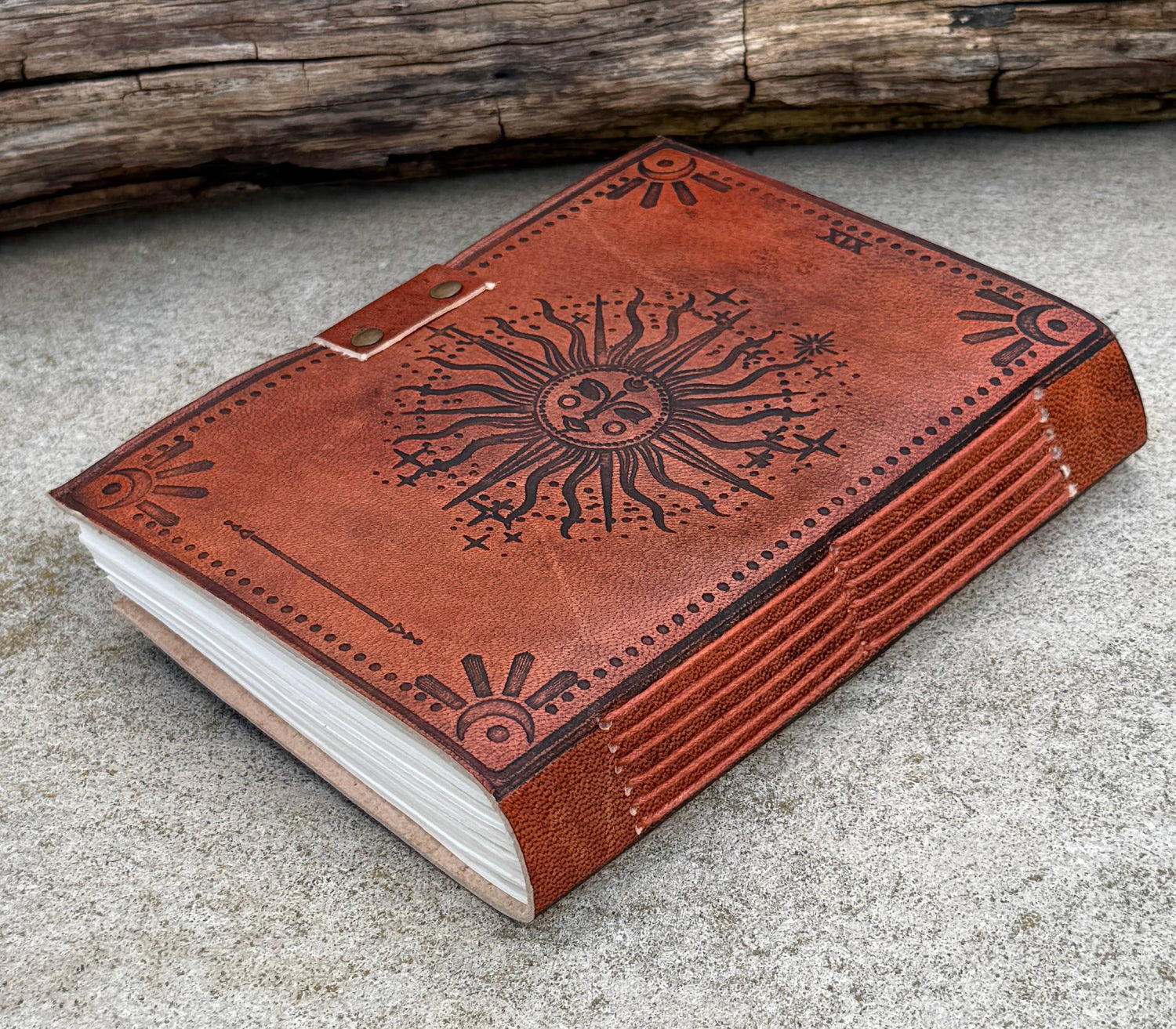 Handmade Journal Celestial Sun