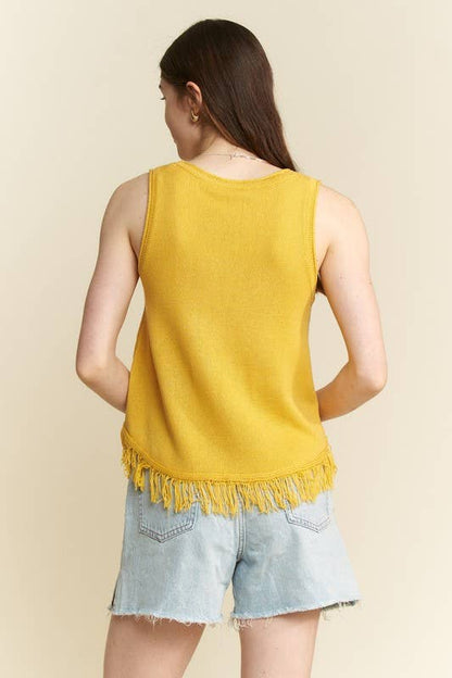 SMILEY FRINGE TANK
