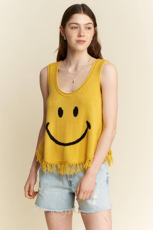SMILEY FRINGE TANK