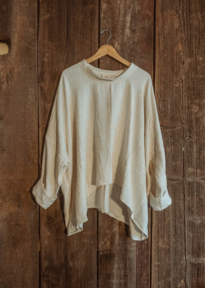 Organic Boho Unisex Pullover Flowy Shirt