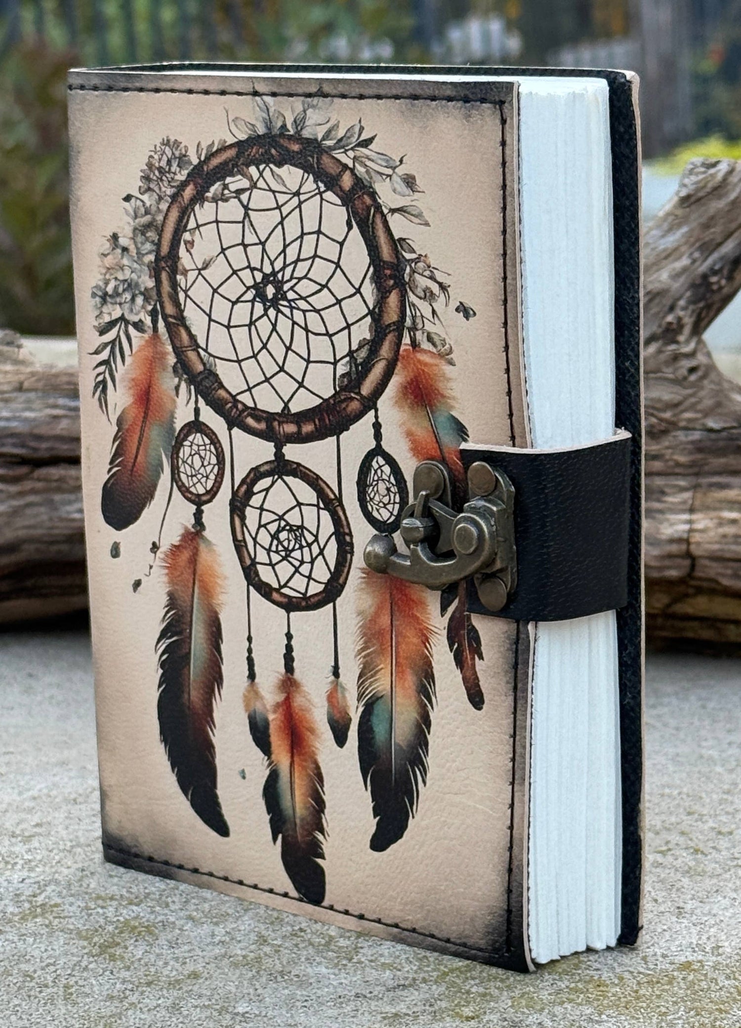 Leather Journal Celestial Sun Moon