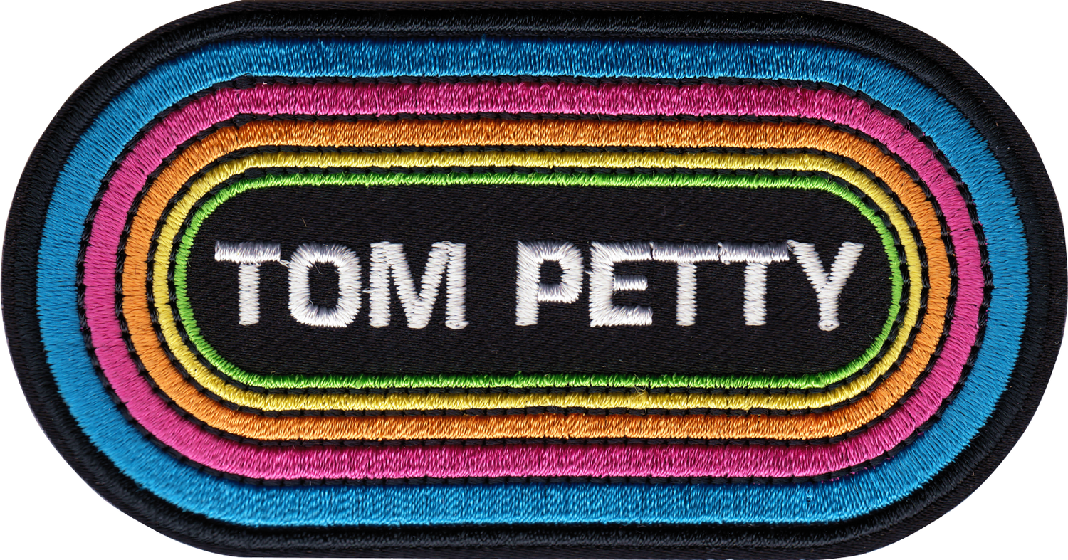Patch - Tom Petty 1980s Rainbow Pill Logo - Rock Music Band
