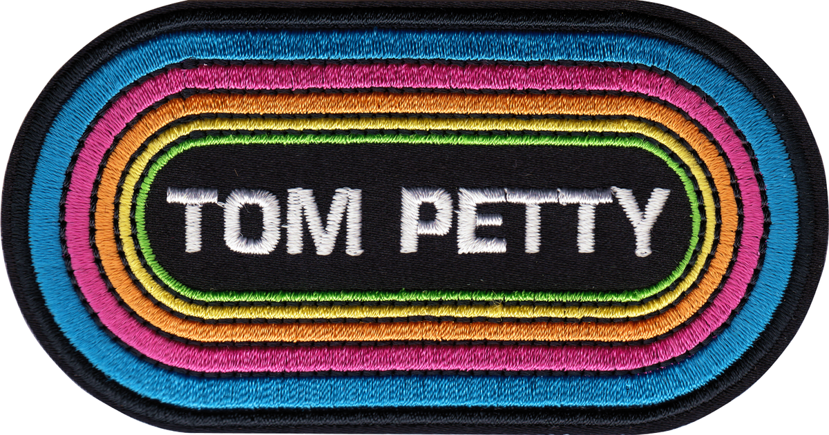 Patch - Tom Petty 1980s Rainbow Pill Logo - Rock Music Band