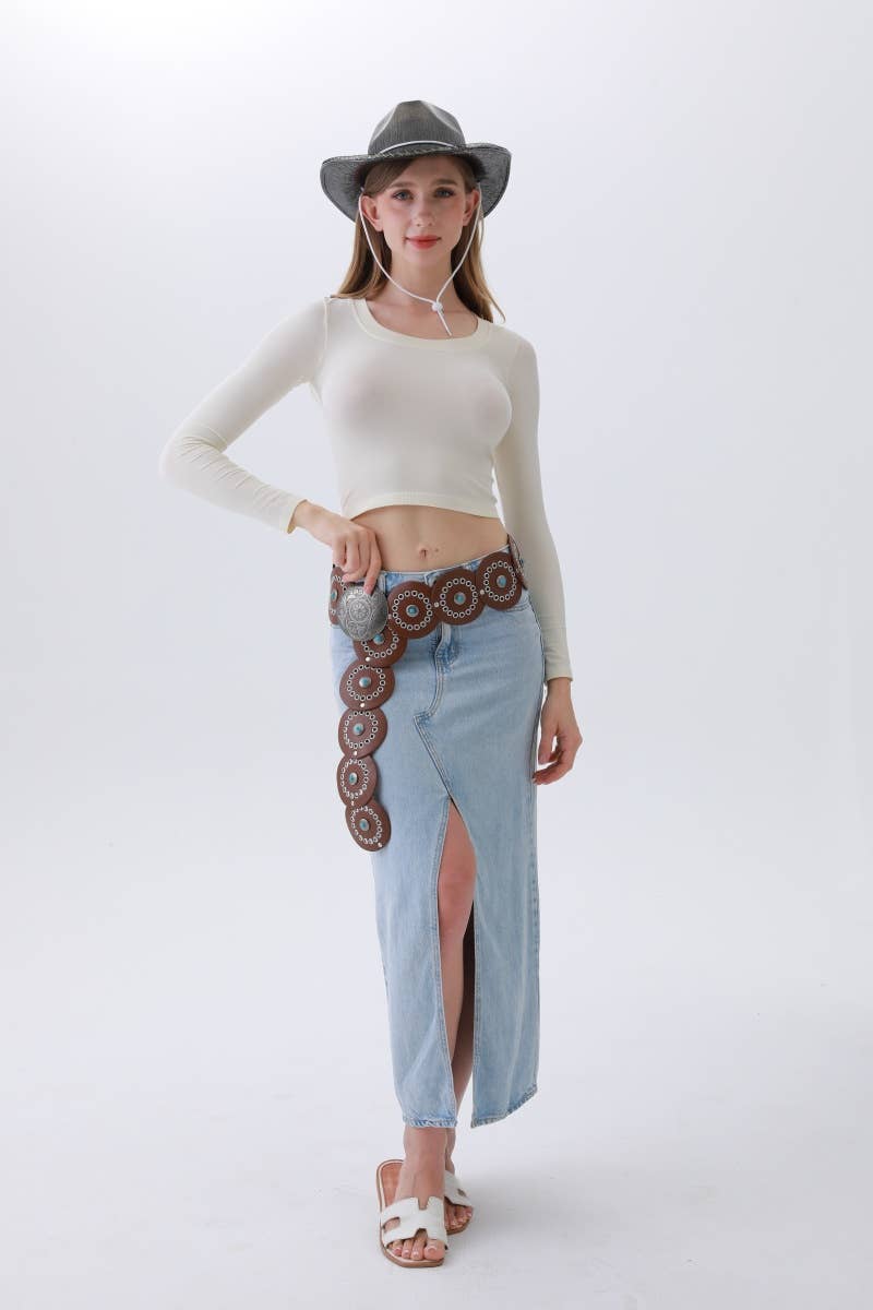 Western Turquoise-Disc Belt