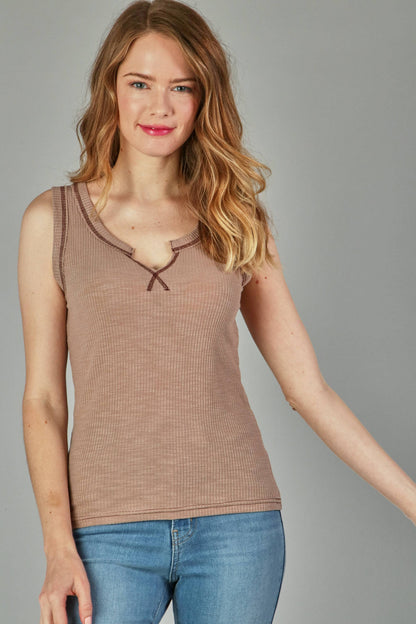 RIB Sleeveless Tank